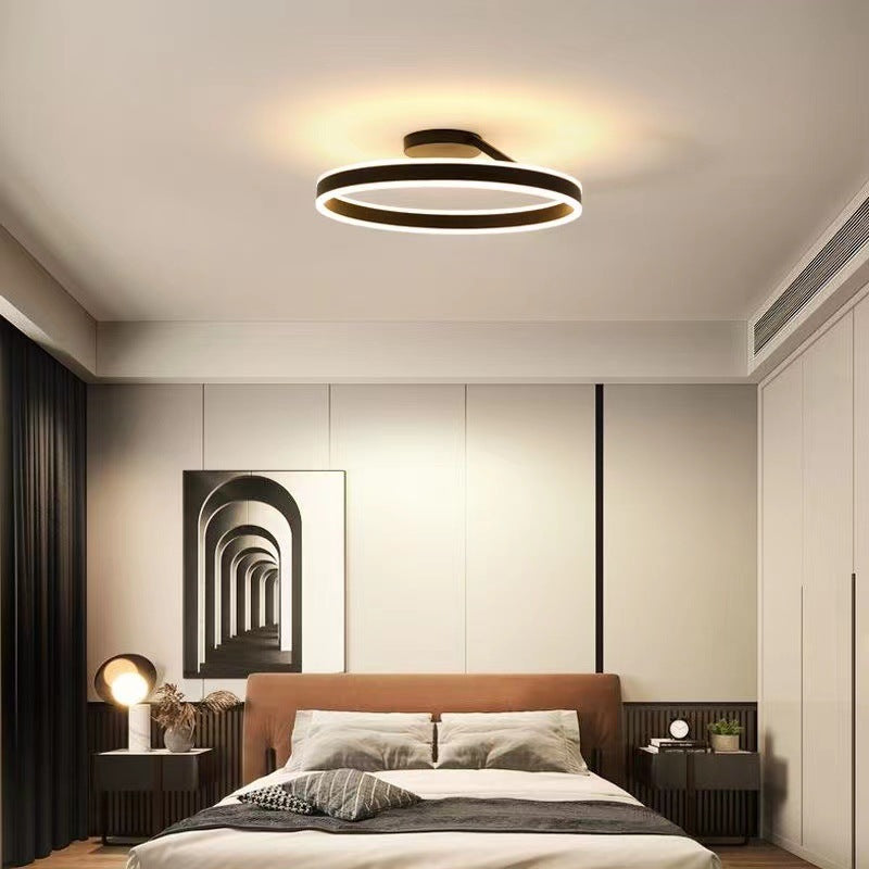 Artistic modern LED ceiling light, Luminara, enhancing contemporary home decor with bright light.