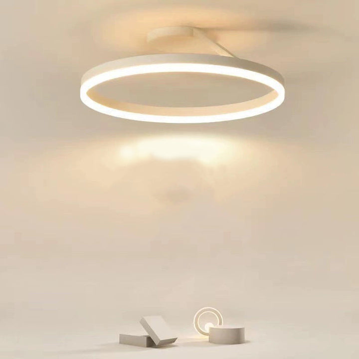 Sleek LED ceiling light, Luminara, a modern lighting fixture for contemporary home decor.