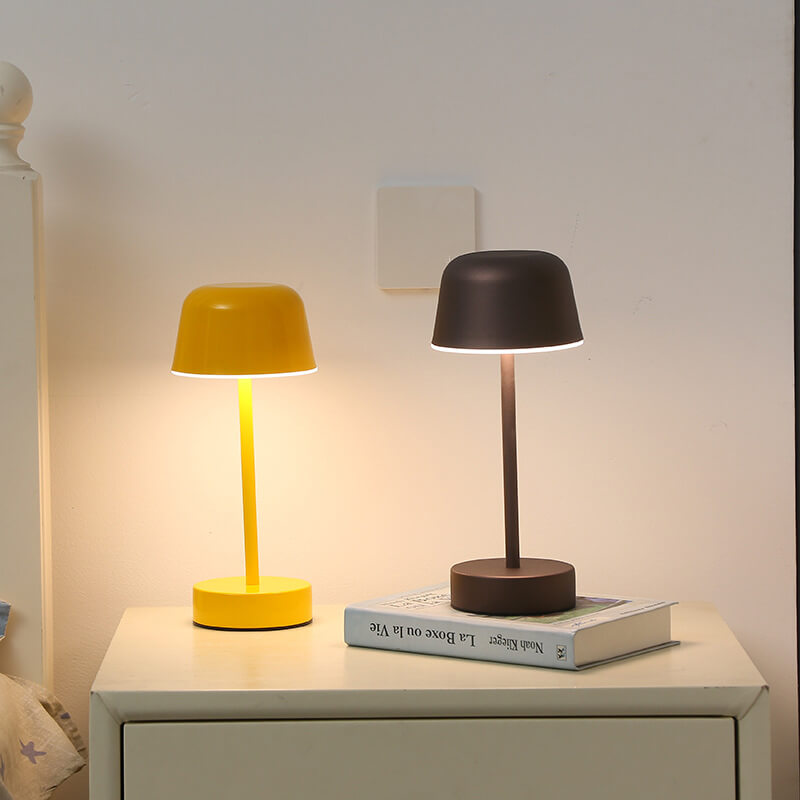 LumoPulse wireless table lamp, a modern LED design providing convenient, portable, and adjustable light