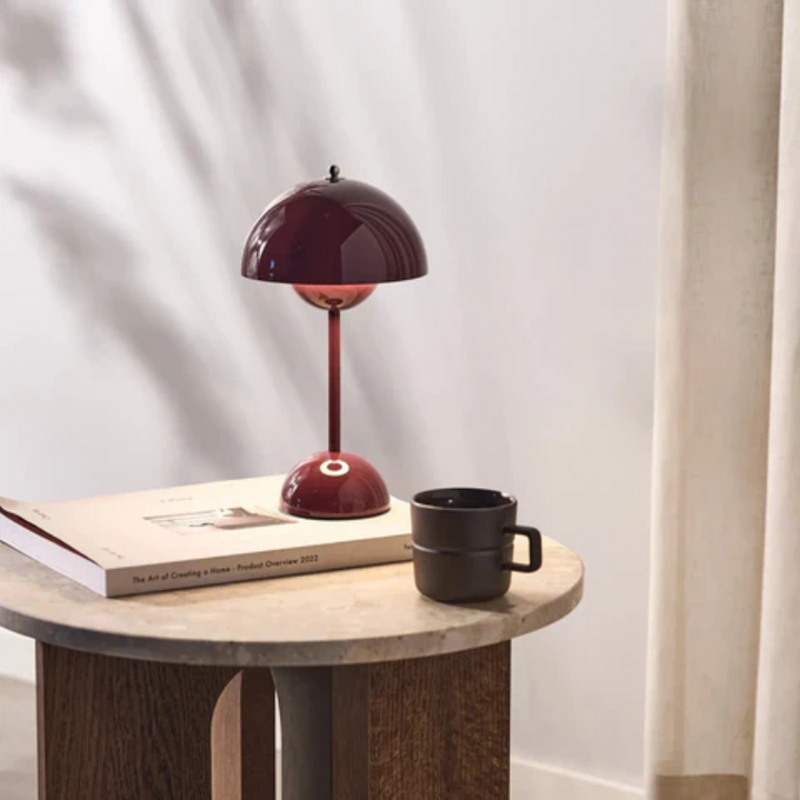 Elegant LED desk lamp, touch-operated, designed for contemporary home lighting.