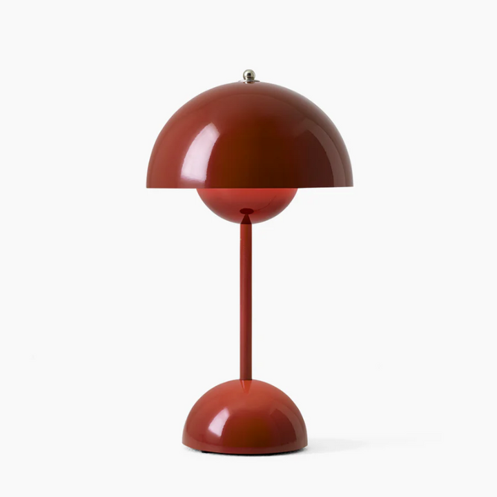 White modern touch control desk lamp, offering multiple light tones for reading.