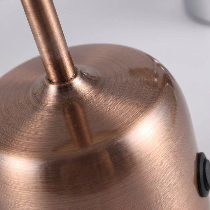 Sleek metal desk lamp, an LED dimmable Scandinavian design table light for ambient modern lighting