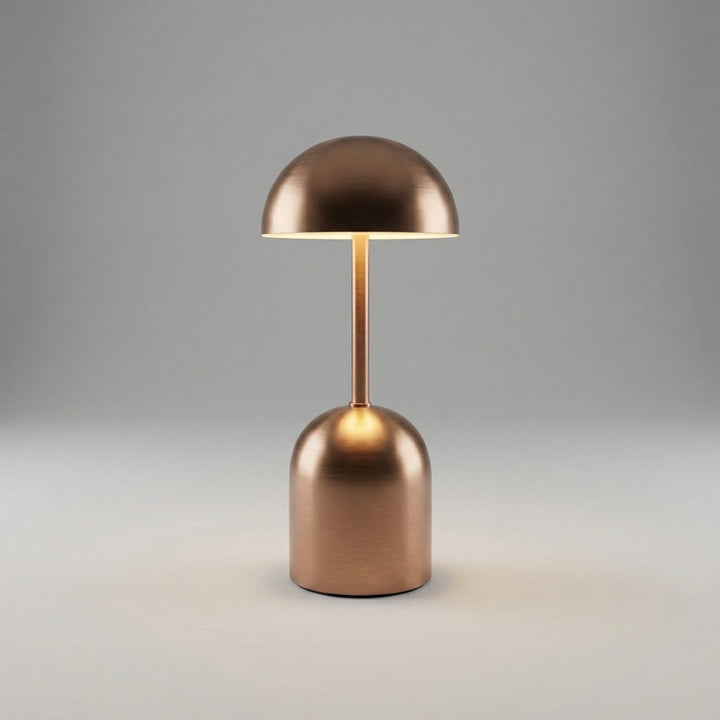 Minimalist Scandinavian LED lamp, dimmable, with a slender metal frame perfect for any modern workspace