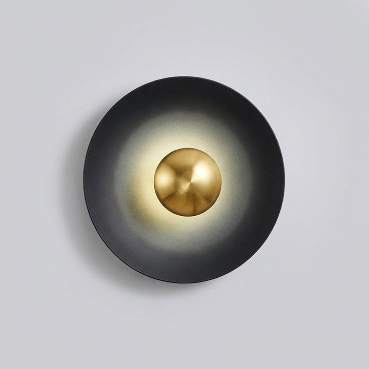 Auroryn modern LED halo wall light, energy-efficient round sconce, decorative interior lighting fixture