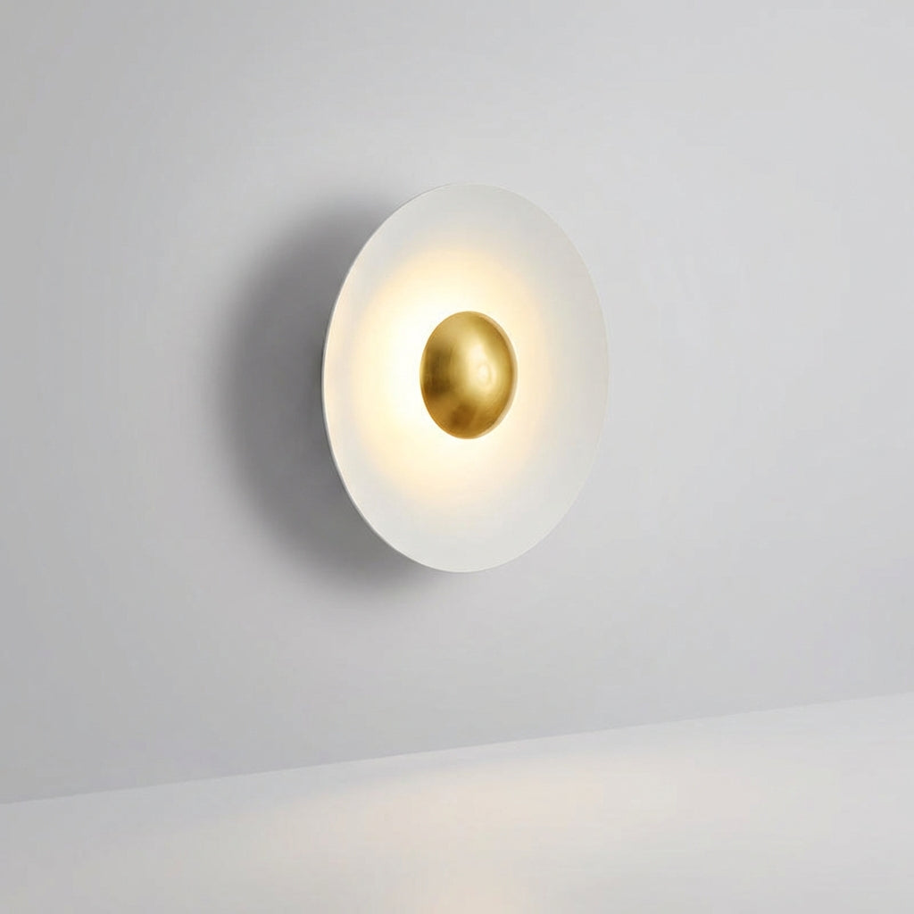 Sleek Auroryn LED halo wall sconce, decorative round light, modern design for elegant home interiors
