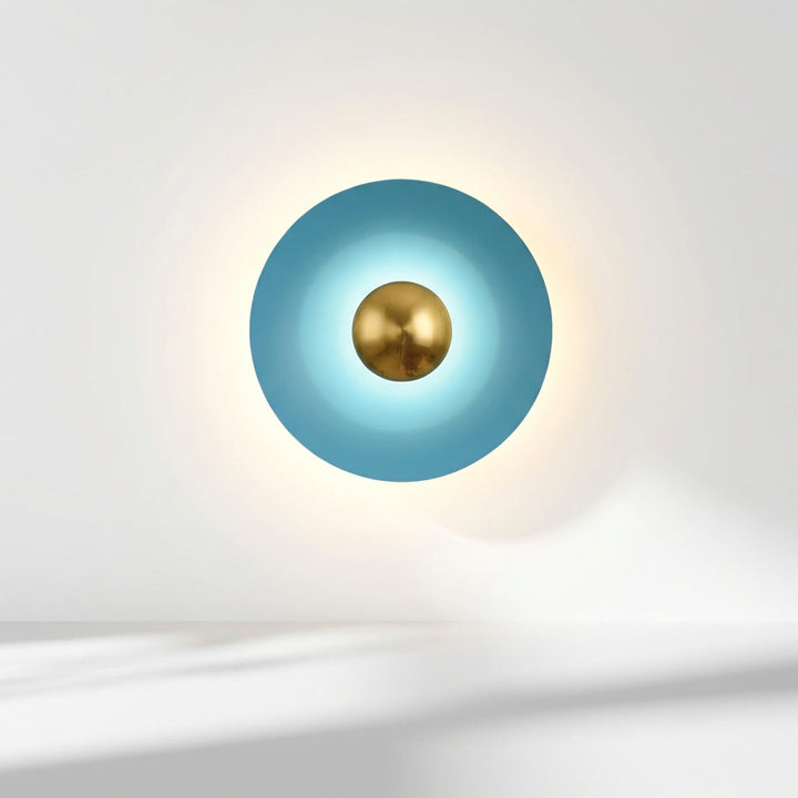 Decorative round LED halo wall light, modern Auroryn sconce for elegant and energy-efficient interior lighting