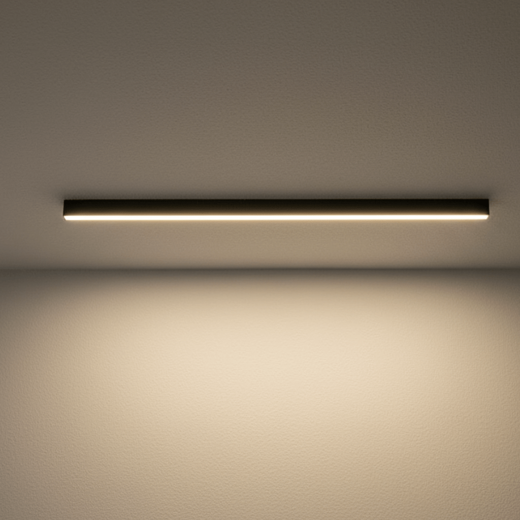 Modern LED minimalist flush mount ceiling light, Scandinavian design for home decor.