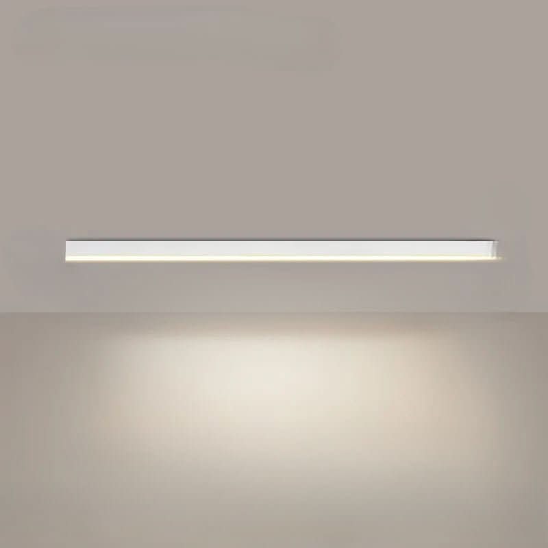 Energy-efficient LED ceiling light, dimmable, sleek modern minimalist design.