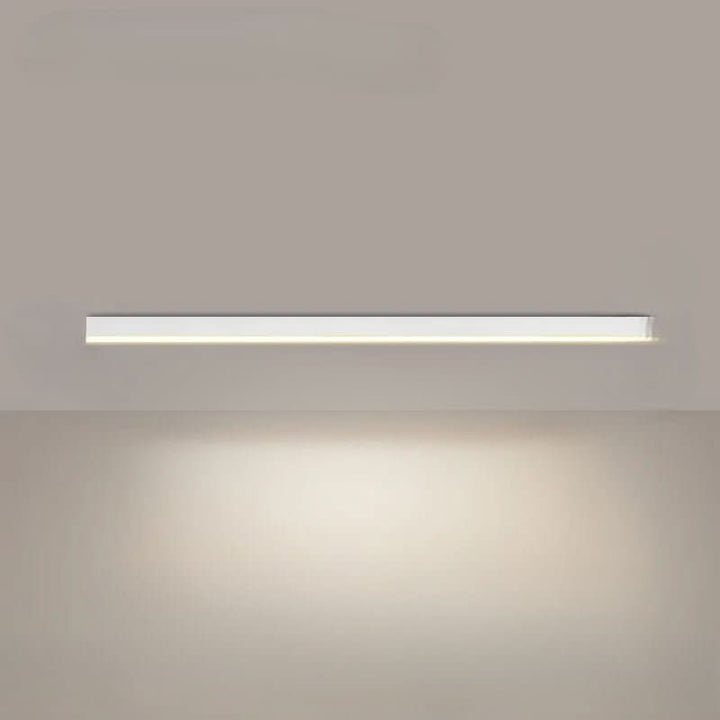 Energy-efficient LED ceiling light, dimmable, sleek modern minimalist design.