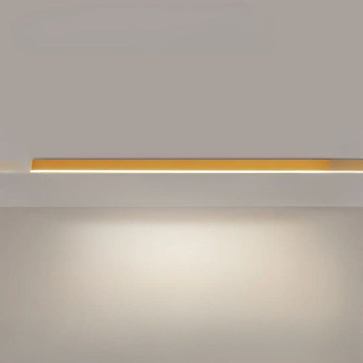 Sleek flush mount LED lamp, minimalist modern ceiling lighting for ambient glow.