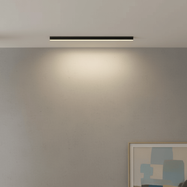 Energy-efficient dimmable LED ceiling lamp, modern Scandinavian interior lighting fixture.