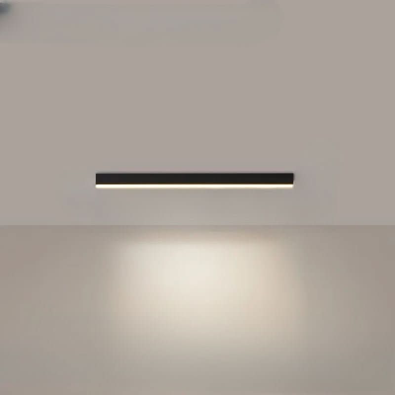 Minimalist LED ceiling light, modern Scandinavian design, dimmable for ambiance.