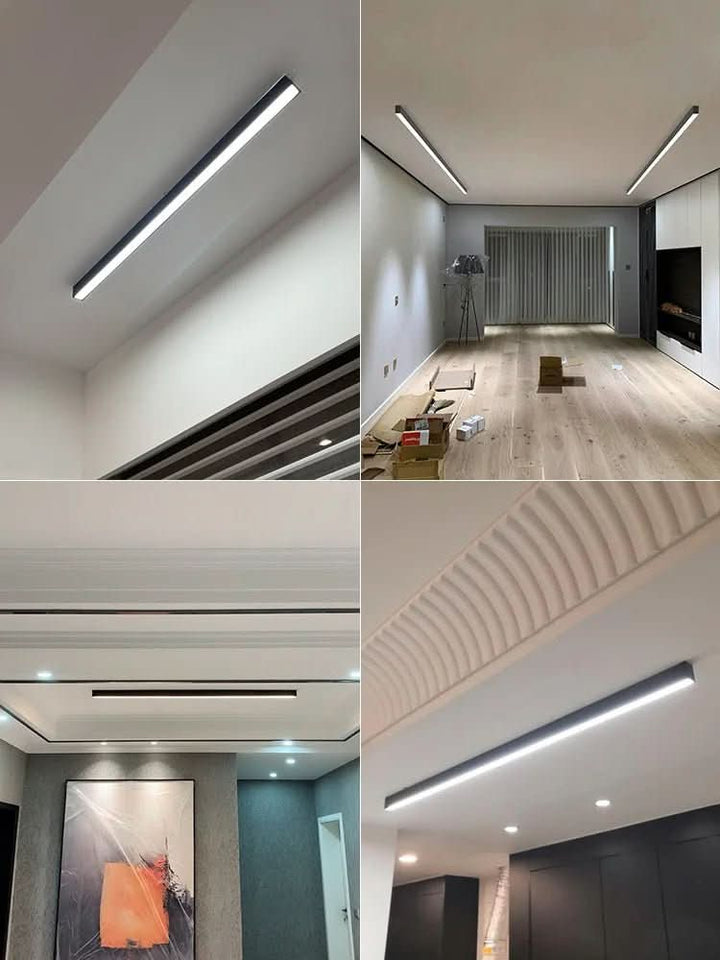 Bright LED modern ceiling light, flush mount, energy-efficient for various rooms.
