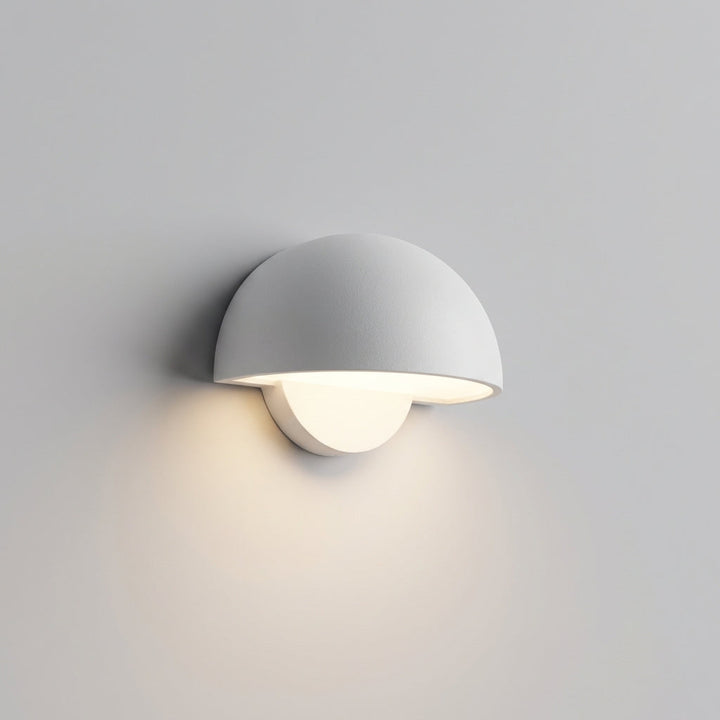 Baskline LED outdoor wall light, modern black finish, illuminates house exterior, energy-saving patio