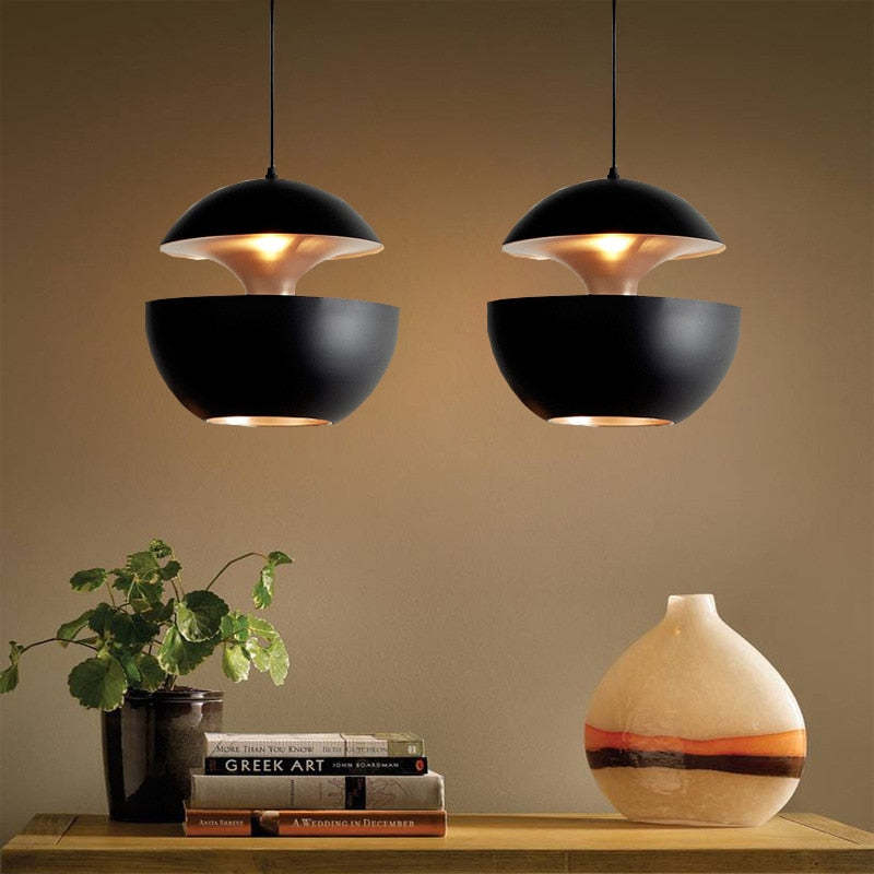 Sleek LED ceiling light, perfect for modern dining room lighting & ambiance.