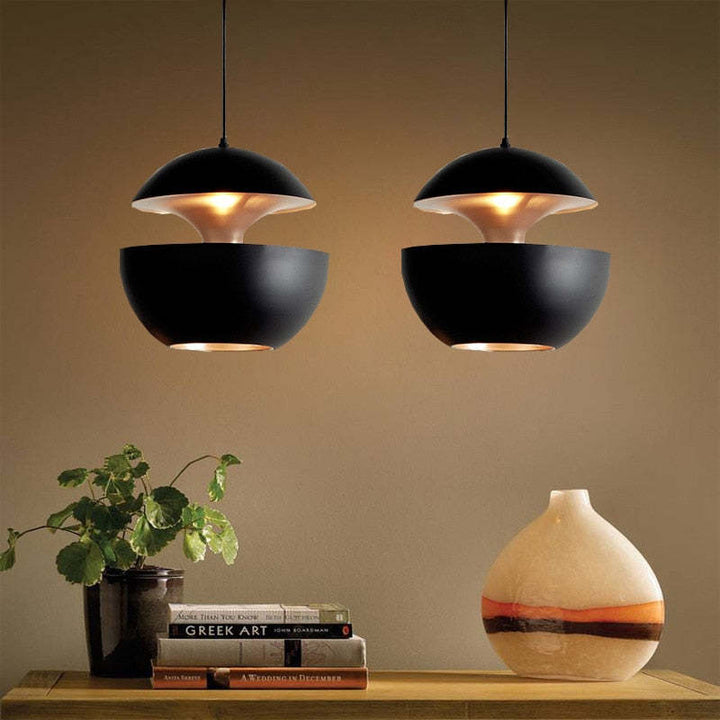 Sleek LED ceiling light, perfect for modern dining room lighting & ambiance.