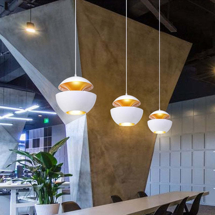 Stylish LED indoor lamp, a contemporary pendant for living room home decor.