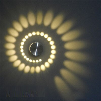 Elegant modern LED spiral light fixture against a dark background, highlighting its form.
