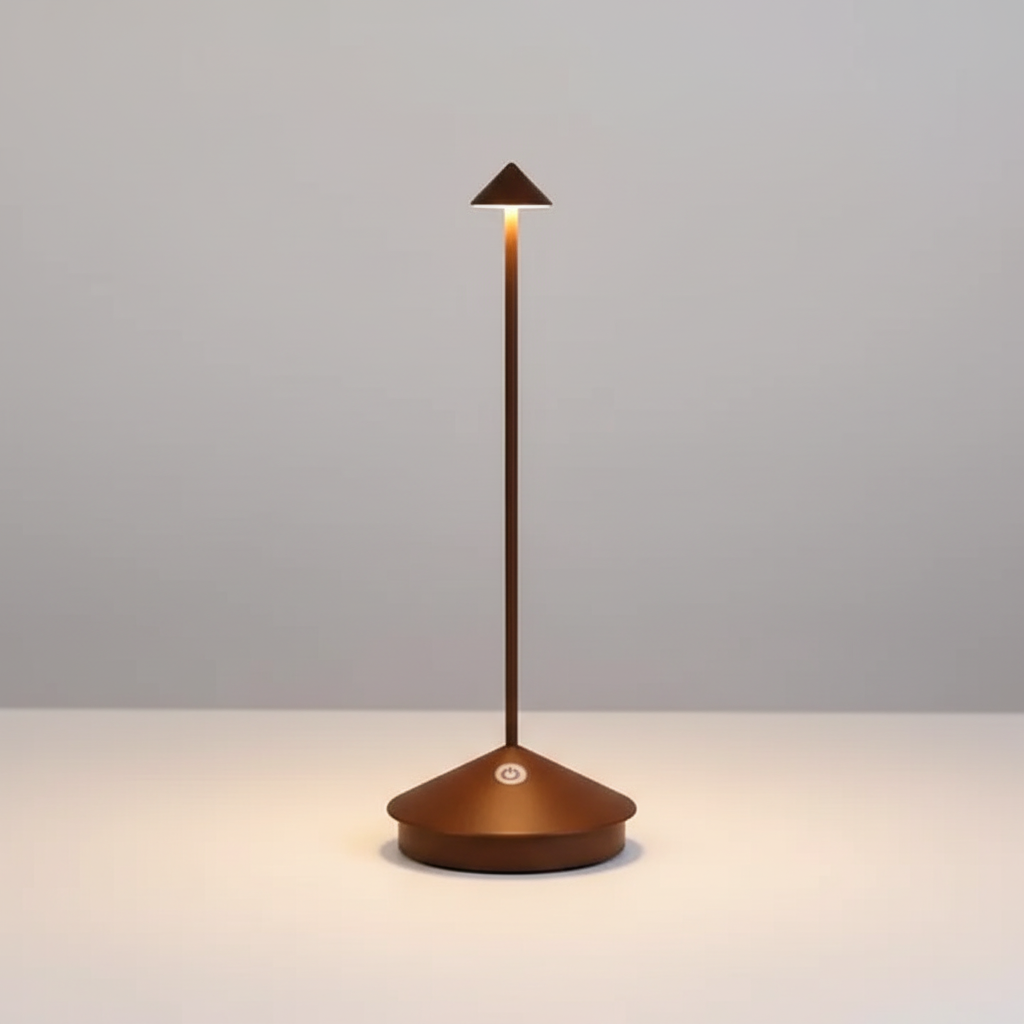 Compact modern LED lamp, touch-controlled, perfect for small spaces and ambient lighting