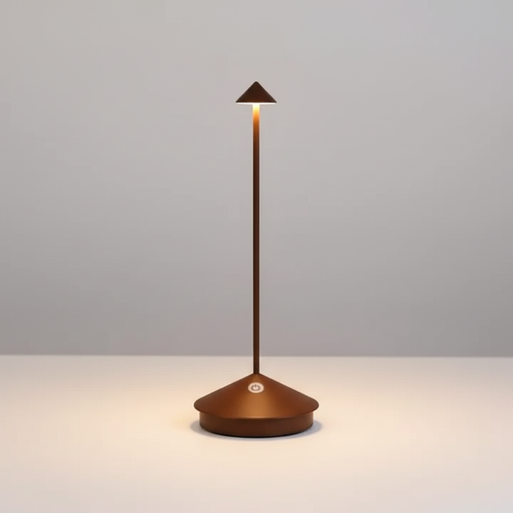 Compact modern LED lamp, touch-controlled, perfect for small spaces and ambient lighting