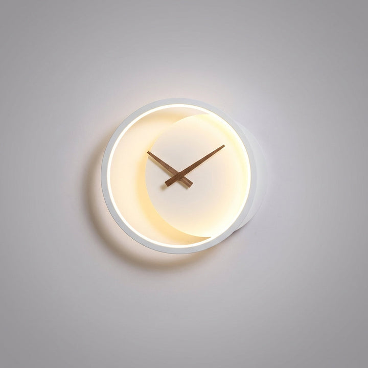 Glowchron LED Wall Clock integrated seamlessly into a modern interior, offering both time and chic ambient lighting