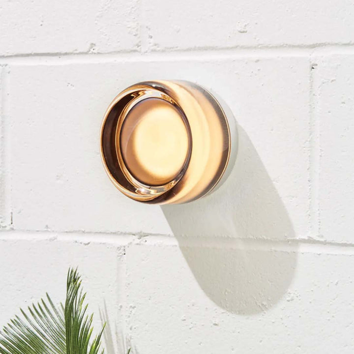 Modern LED wall lamp, a stylish hardwired lighting fixture for contemporary home decor, providing ambient light.