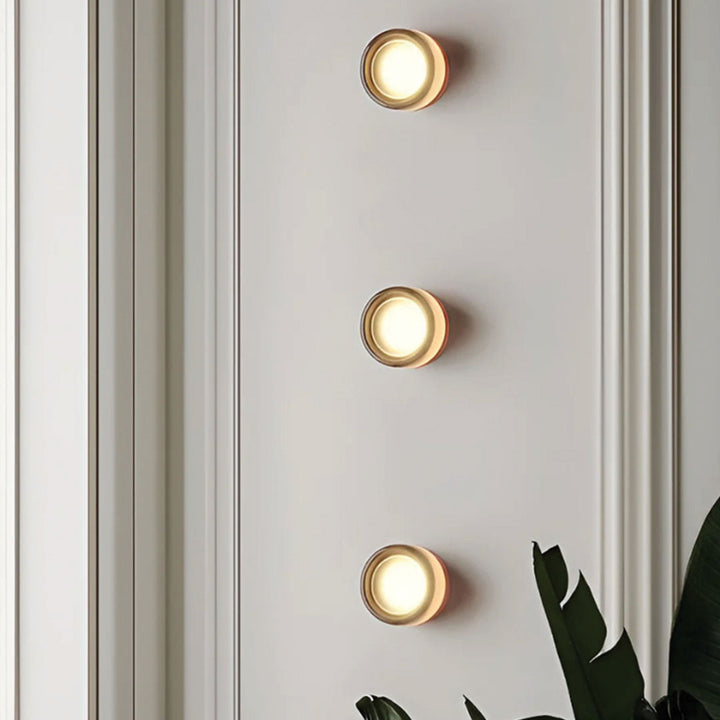Sleek LED wall lamp, perfect for interior accent lighting in modern homes, enhancing decor with soft glow.