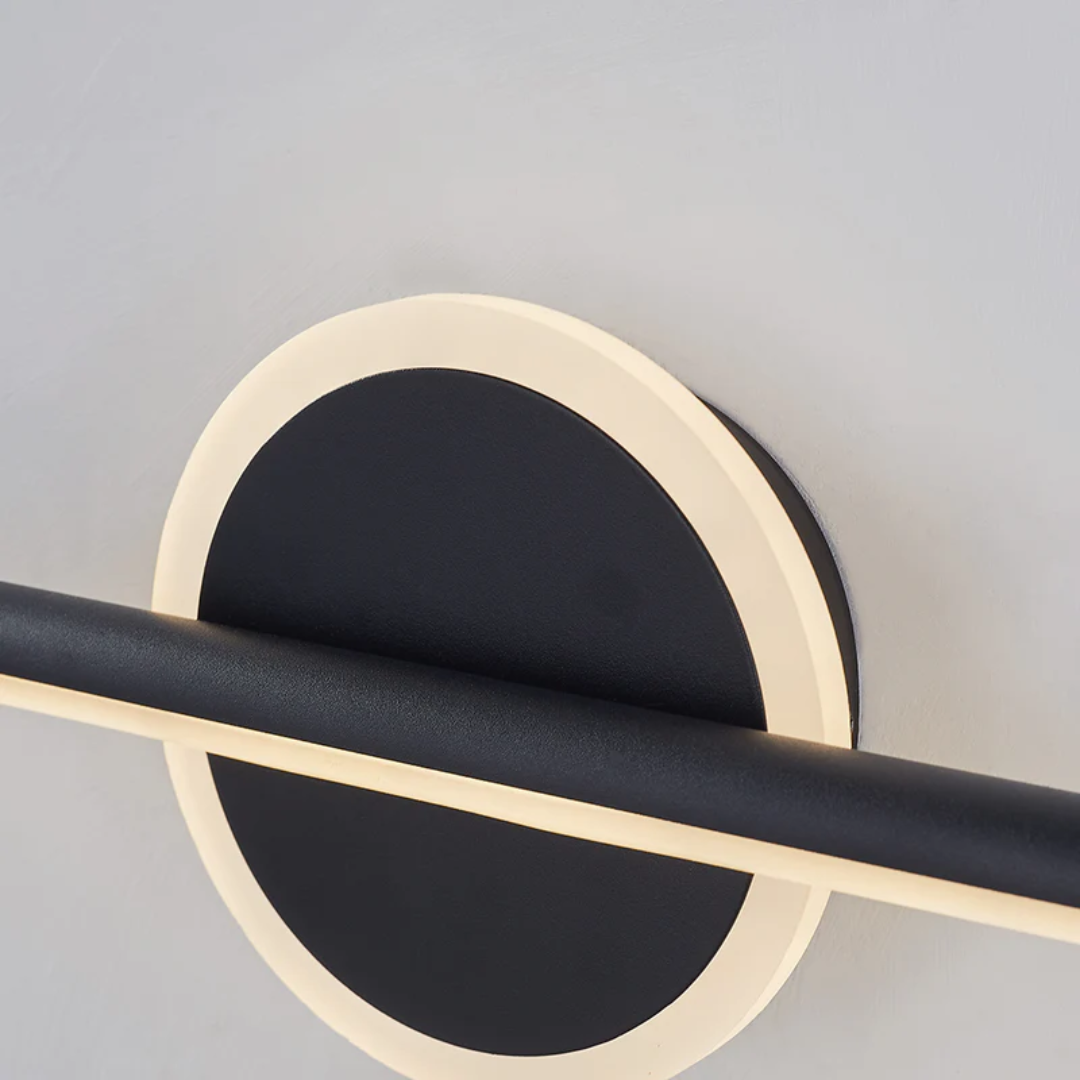 Bedroom modern LED wall light, energy efficient and sleek for stylish room illumination.