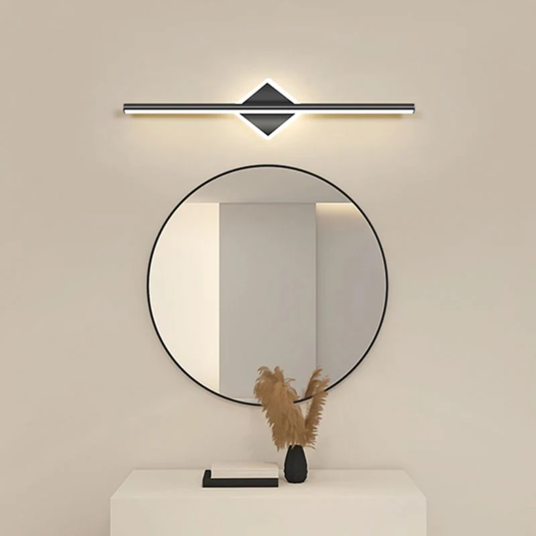 Versatile modern LED wall lamp, perfect for living room, bedroom, or bathroom lighting.