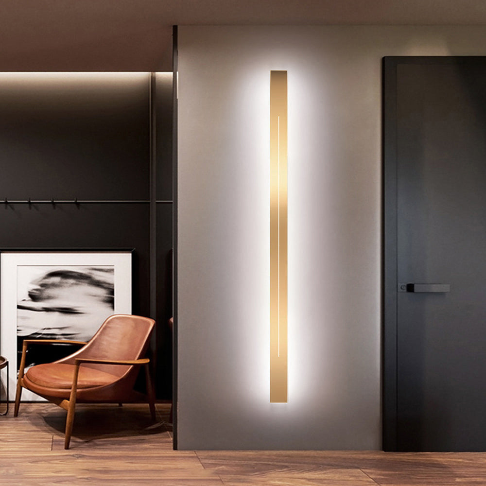 Energy-efficient LED wall lamp, modern indoor lighting fixture for elegant home decor.