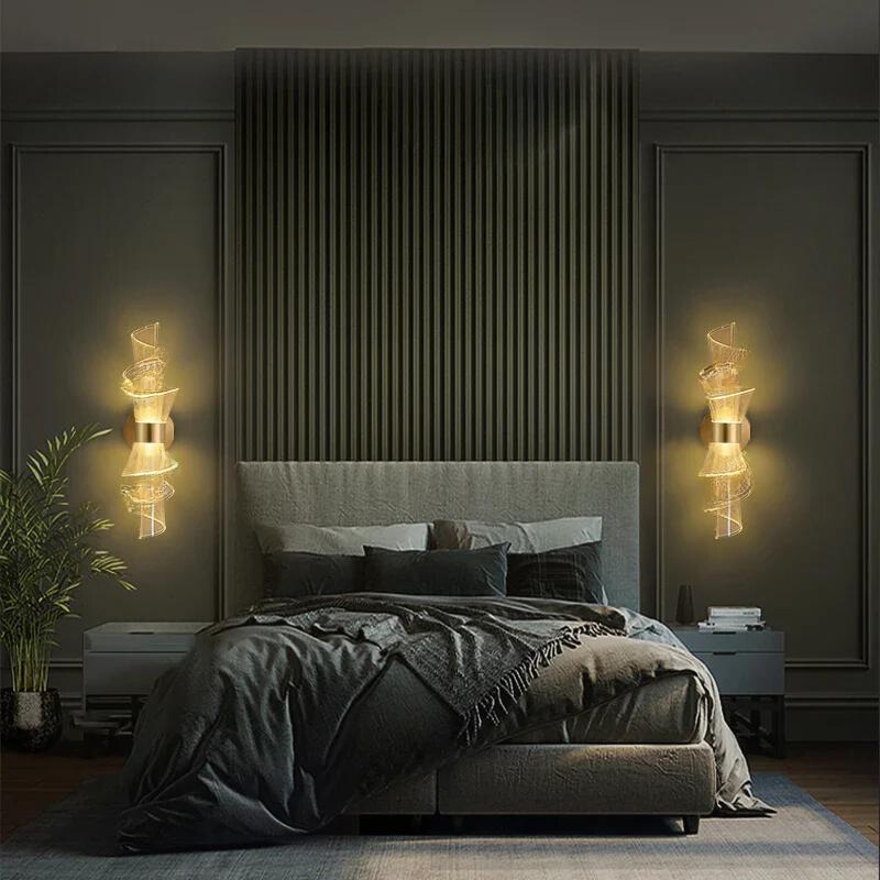 Contemporary Aurellis LED wall lamp providing soft, energy-efficient indoor lighting and a decorative touch