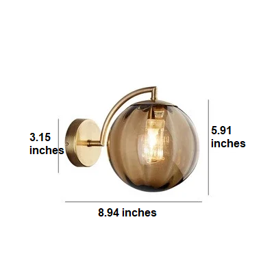 Premium glass wall sconce with LED, perfect for luxurious home lighting.