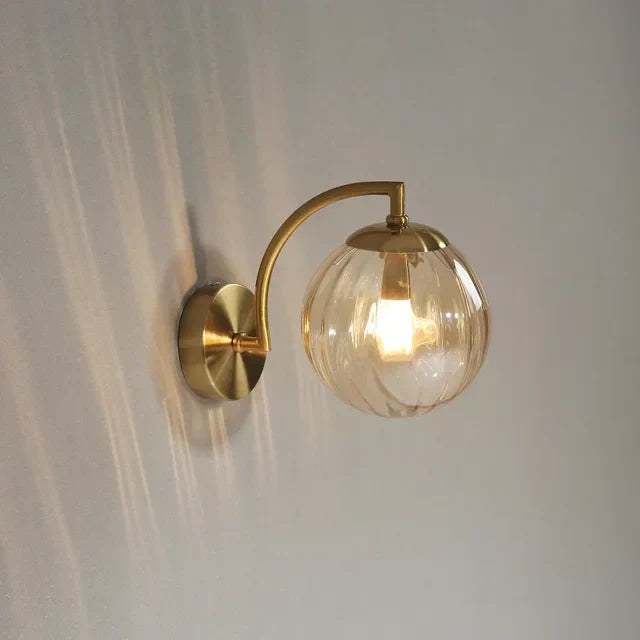 Elegant LED wall sconce, a decorative lighting fixture for modern interiors.