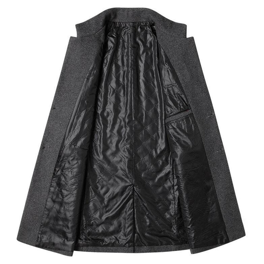 Protective men's long winter coat, warm and stylish. Alexander brand for ultimate cold weather protection.