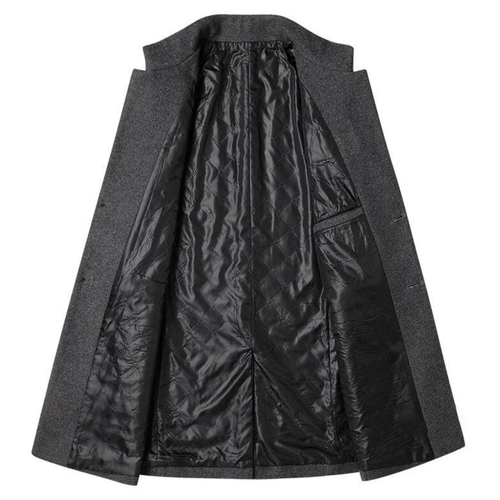 Protective men's long winter coat, warm and stylish. Alexander brand for ultimate cold weather protection.
