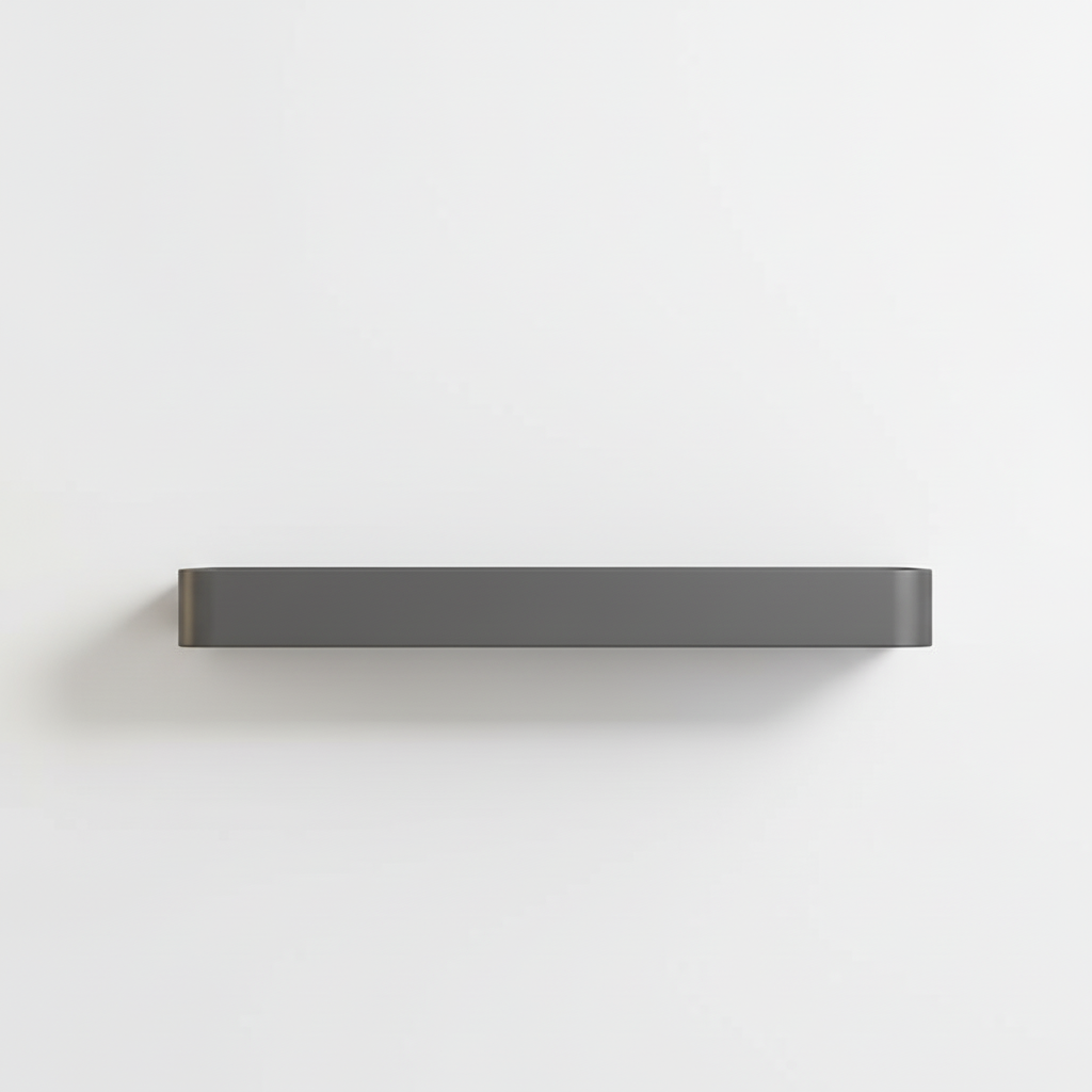 Modern matte gray Organixy shelf, an elegant kitchen organizer for spices and jars