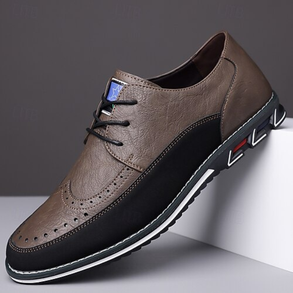 Smart men's formal dress shoes, hybrid design ensures comfort without compromising style.