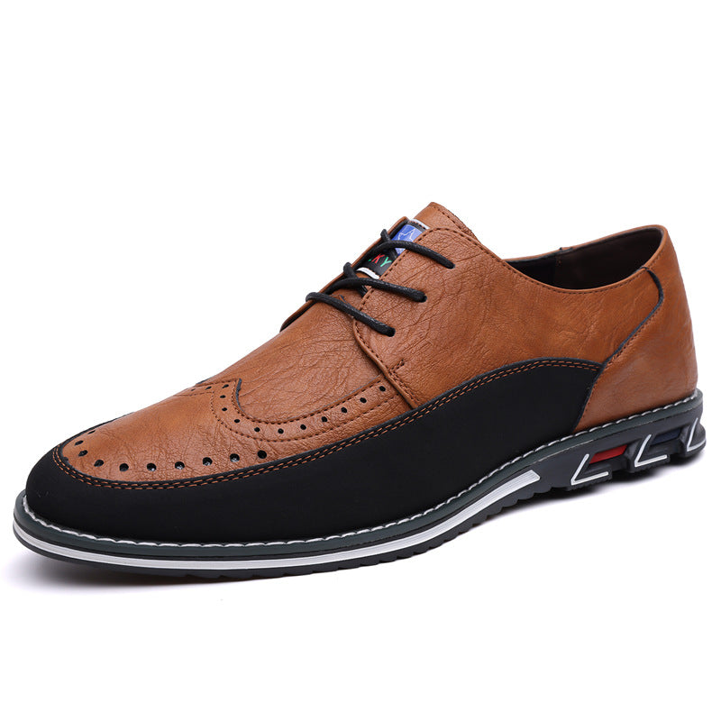 Comfortable men's hybrid brogue shoes, a modern twist on classic formal footwear.