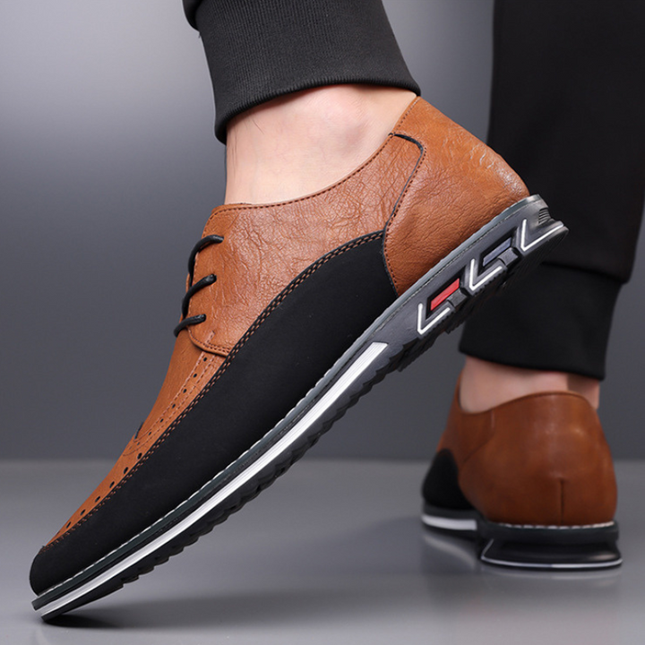 Stylish men's dress shoes, hybrid design for ultimate comfort. Great for formal or casual outfits.