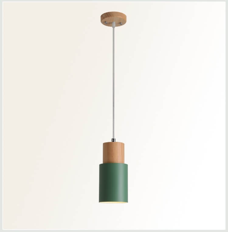 Modern LED cylinder pendant lamp, perfect adjustable lighting for kitchen island.