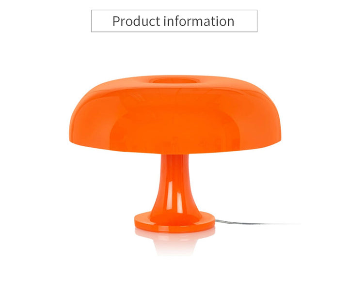 Modern minimalist LED table lamp, mushroom design, ideal living room accent for contemporary homes.