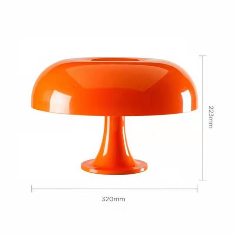 Ambient LED toadstool desk lamp, a minimalist lighting solution for modern offices or study areas.