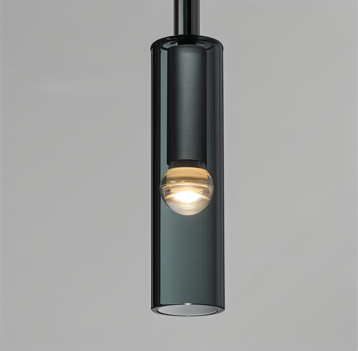 Accent LED lighting: modern wall lamp with smoked glass for a contemporary home decor touch.