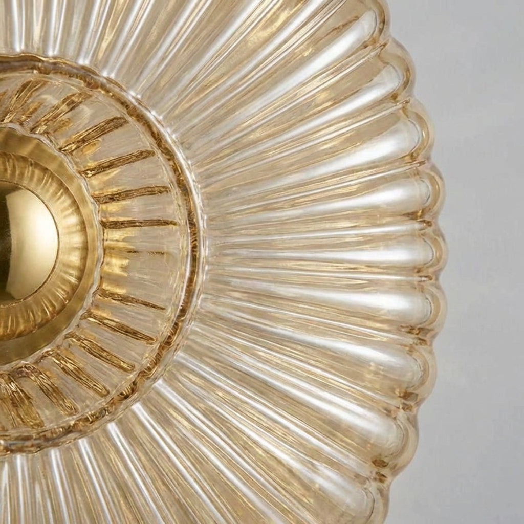 Elegant modern wall sconce, clear glass, perfect as a bedroom or hallway light.