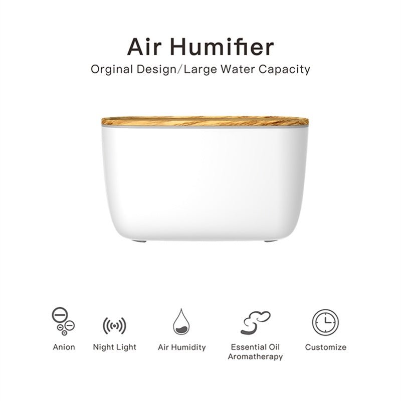 Household MistFlow 2-in-1 aroma diffuser & air humidifier, enhancing home comfort, air quality & relaxation.