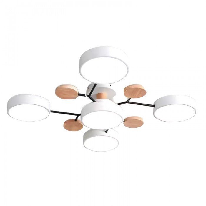 Contemporary branching LED light, providing bright and energy-efficient interior illumination.