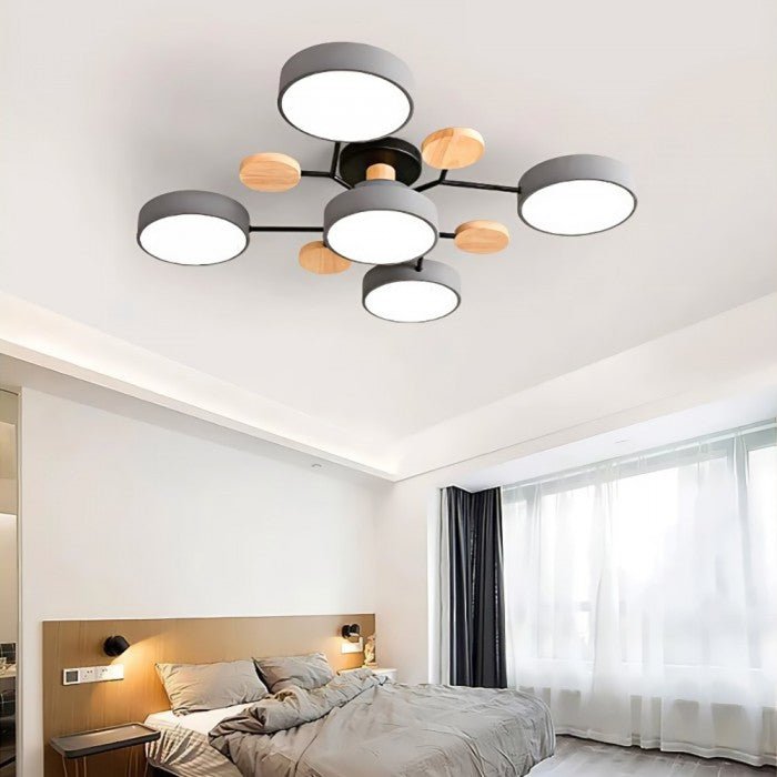 Nordic design branching LED ceiling fixture, a stylish and functional modern light.