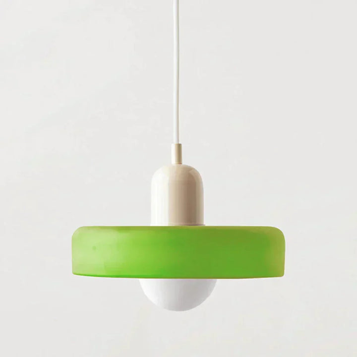 NordicLuxe modern glass pendant light, versatile for kitchen or living room.