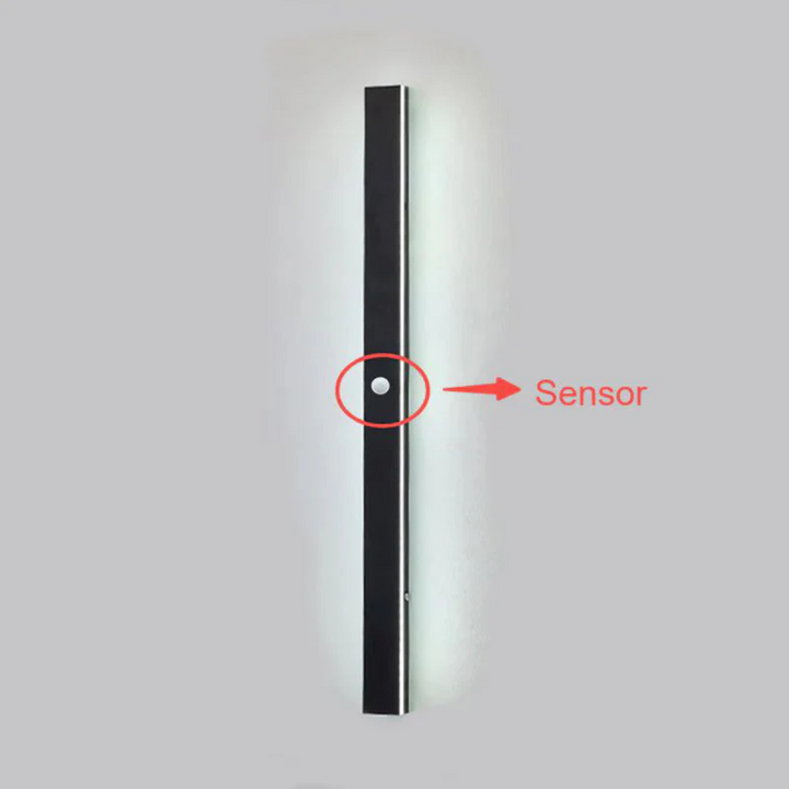 Waterproof modern LED exterior wall lamp. Ideal for contemporary home & garden lighting design.