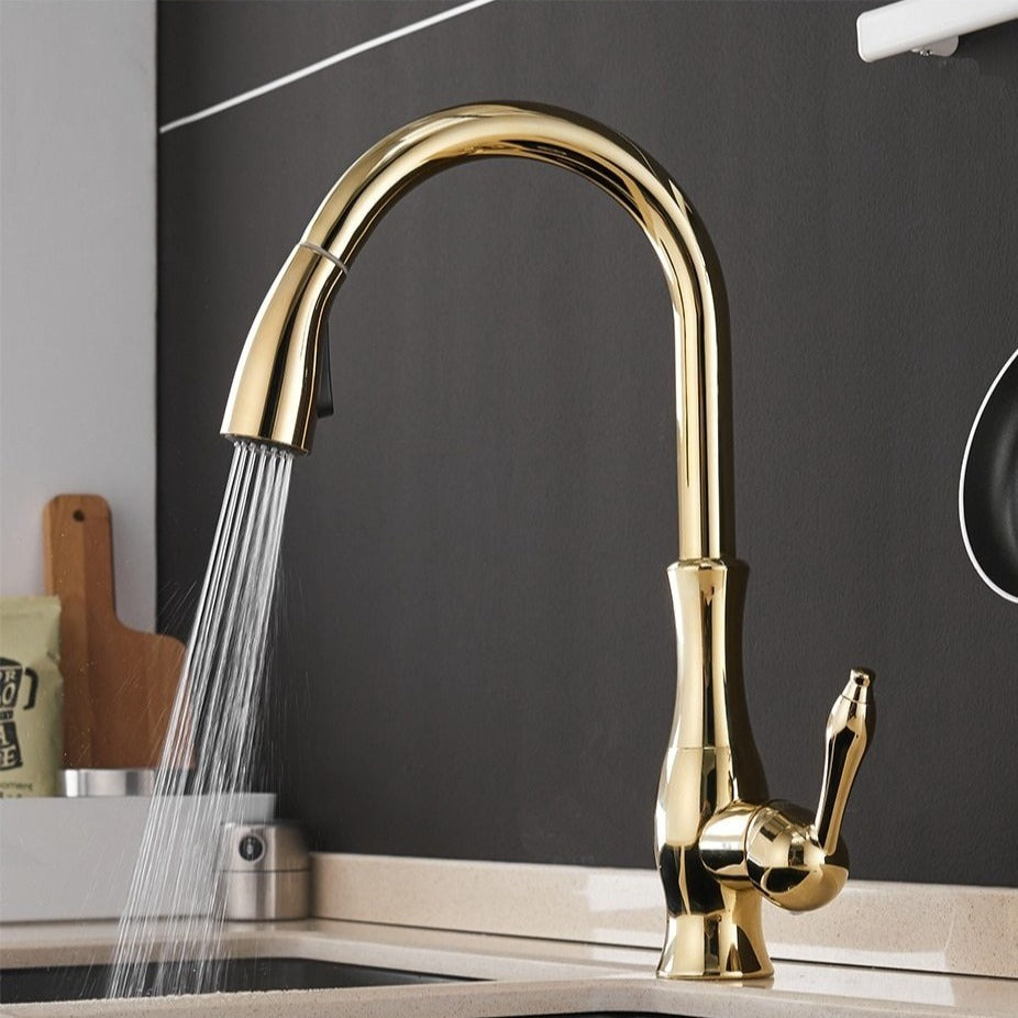 Contemporary kitchen faucet: FlexFlow pull-out design, perfect for home improvement & modern kitchens.